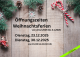 Öffnungszeiten während der Weihnachtsferien