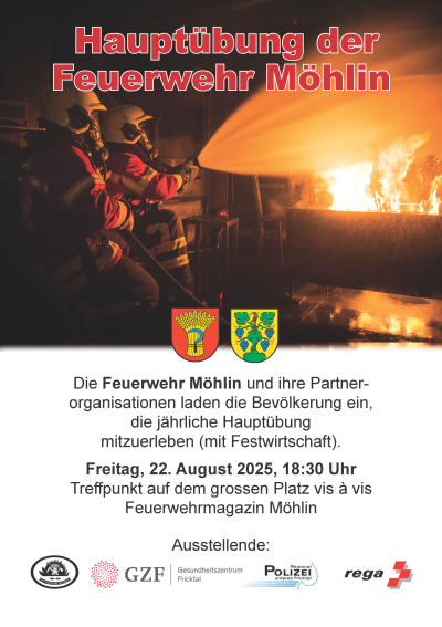 Hauptübung Feuerwehr Möhlin