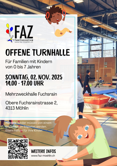 FAZ - Offene Turnhalle für Familien mit Kindern von 0 - 7 Jahren