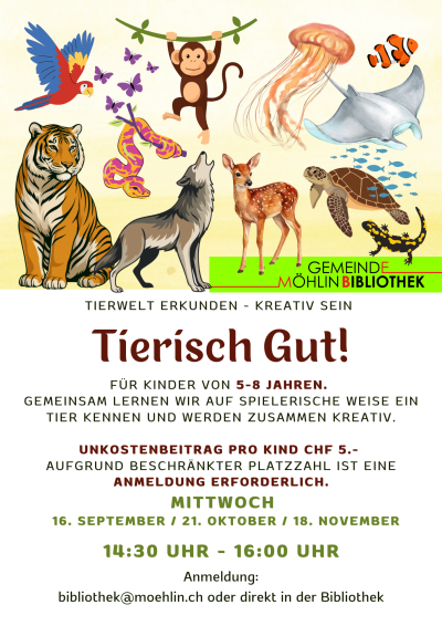 Tierisch gut! – Tierwelt erkunden & Kreativ sein Tierisch gut! – Tierwelt erkunden & Kreativ sein