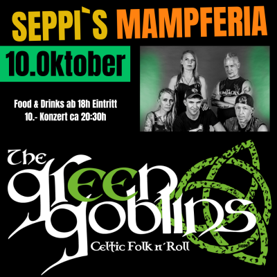 The Green Goblins Celtic Folk n' Roll Live in der Mampferia Indoor