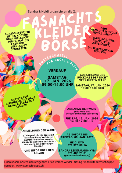 Fasnachtskleiderbörse, Warenannahme