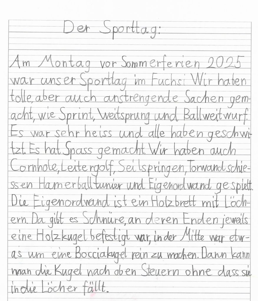 Schülerbericht