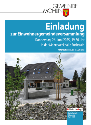 Einladung zur Einwohnergemeindeversammlung vom 26. Juni 2025